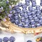 1LB Purple Flat Glass Marbles, Premium Purple Aquarium Rocks Fish Tank Gravel Stones Bulk Pebbles Decorative Beads for DIY Crafts Vase Fillers Table Scatter Decor
